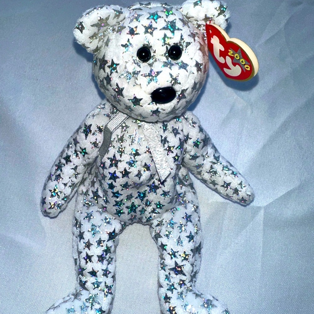 Y2K 2000 beanie baby bear “The beginning” millennium